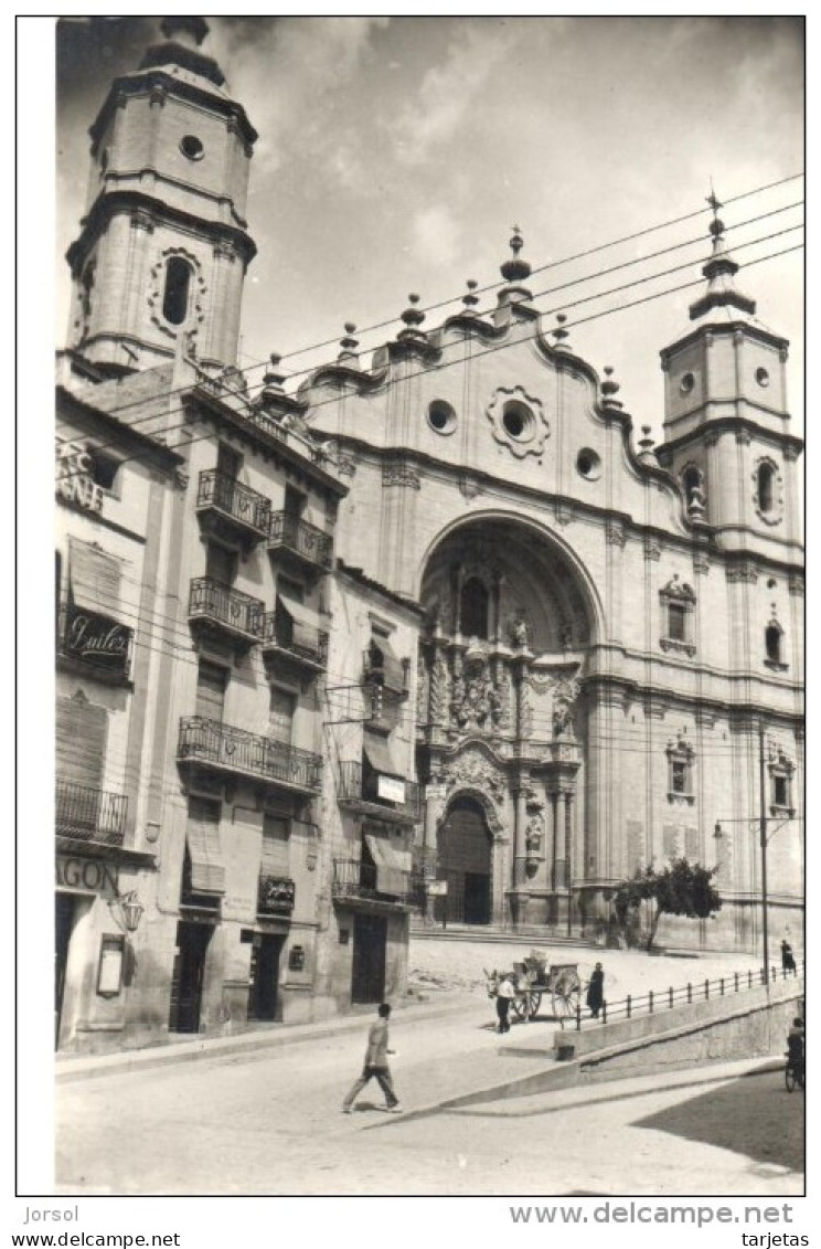 POSTAL   ALCAÑIZ -TERUEL-  IGLESIA PARROQUIAL - FACHADA PRINCIPAL - Teruel