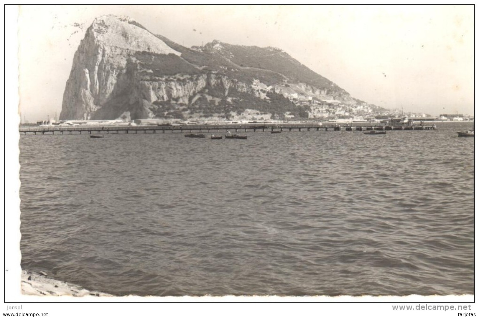 POSTAL  15.- LA LINEA DE LA CONCEPCIÓN -CADIZ  -EL PEÑON DE GIBRALTAR  (LE ROCHER DE GIBRALTAR  - GIBRALTAR ROCK ) - Cádiz