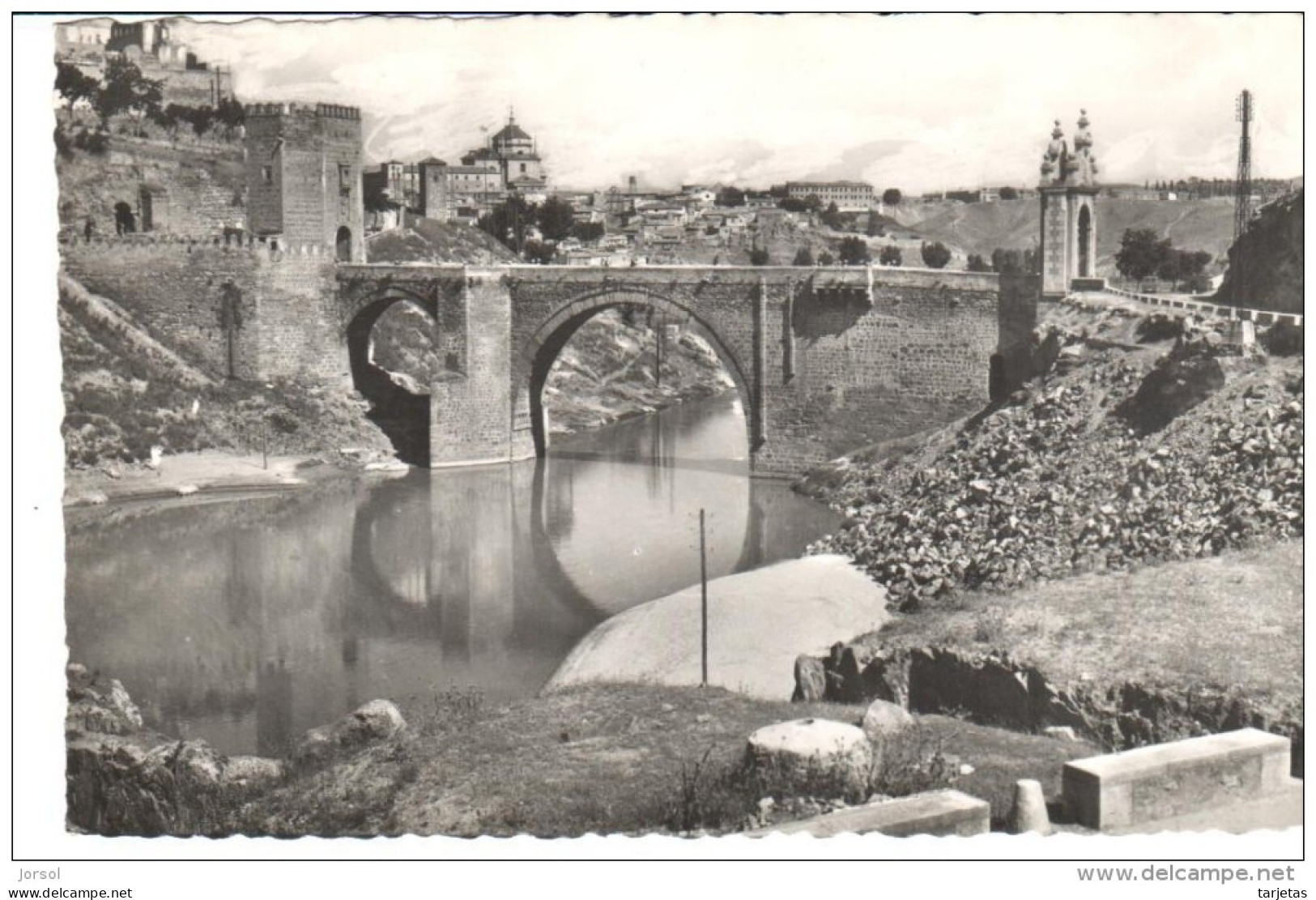 POSTAL   12.- TOLEDO - ESPAÑA   - PUENTE DE ALCÁNTARA  (PONT DE ALCÁNTARA  - BRIDGE OF ALCÁNTARA ) - Toledo