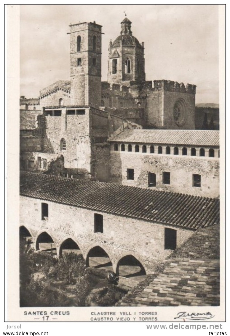 POSTAL    AIGUAMURCIA  -TARRAGONA  - VISTA  DEL CLAUSTRO VIEJO Y TORRES - Tarragona