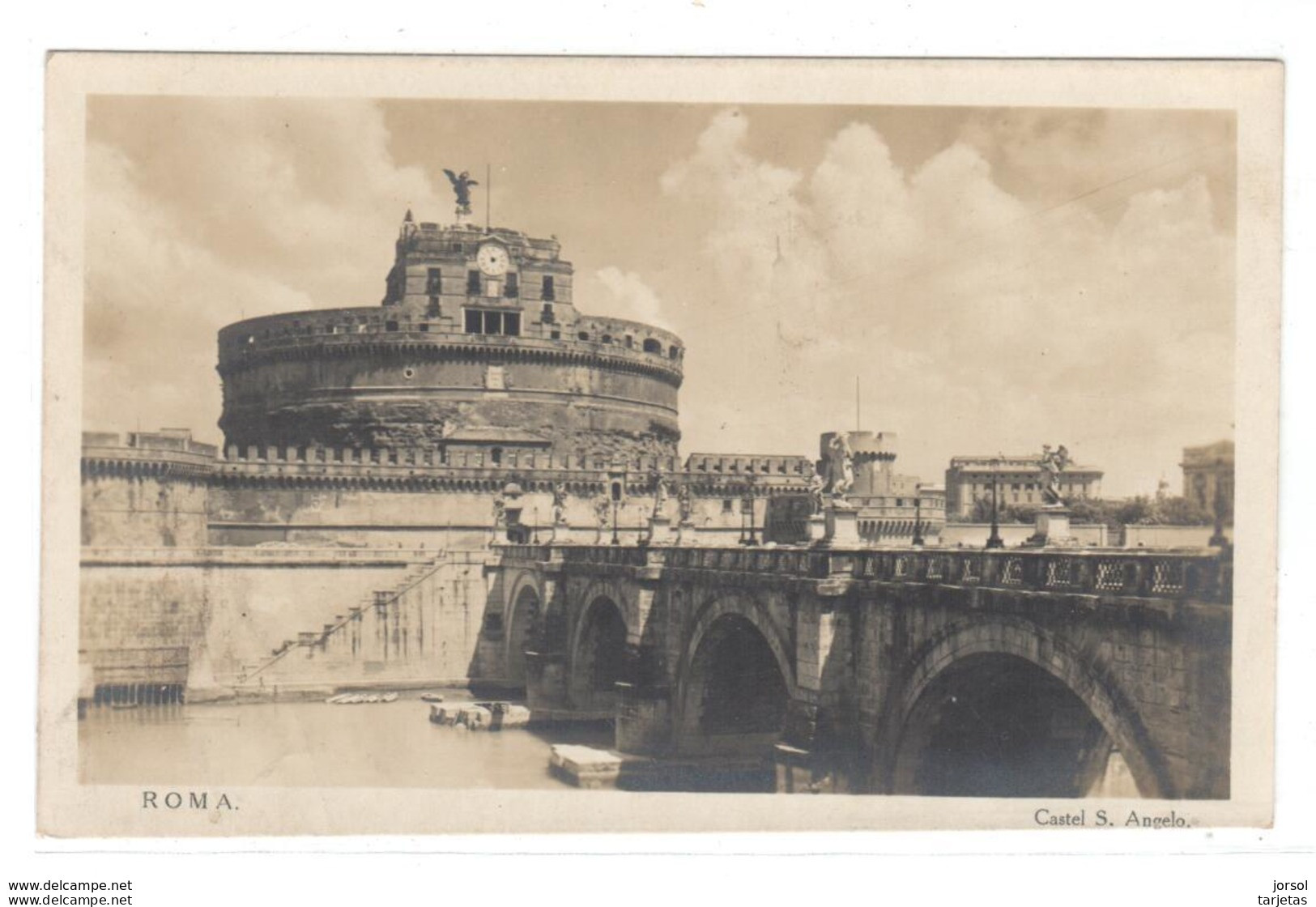 POSTAL   ROMA - ITALIA - CASTILLO DE S. ANGELO   ( CASTEL S. ANGELO ) - Castel Sant'Angelo