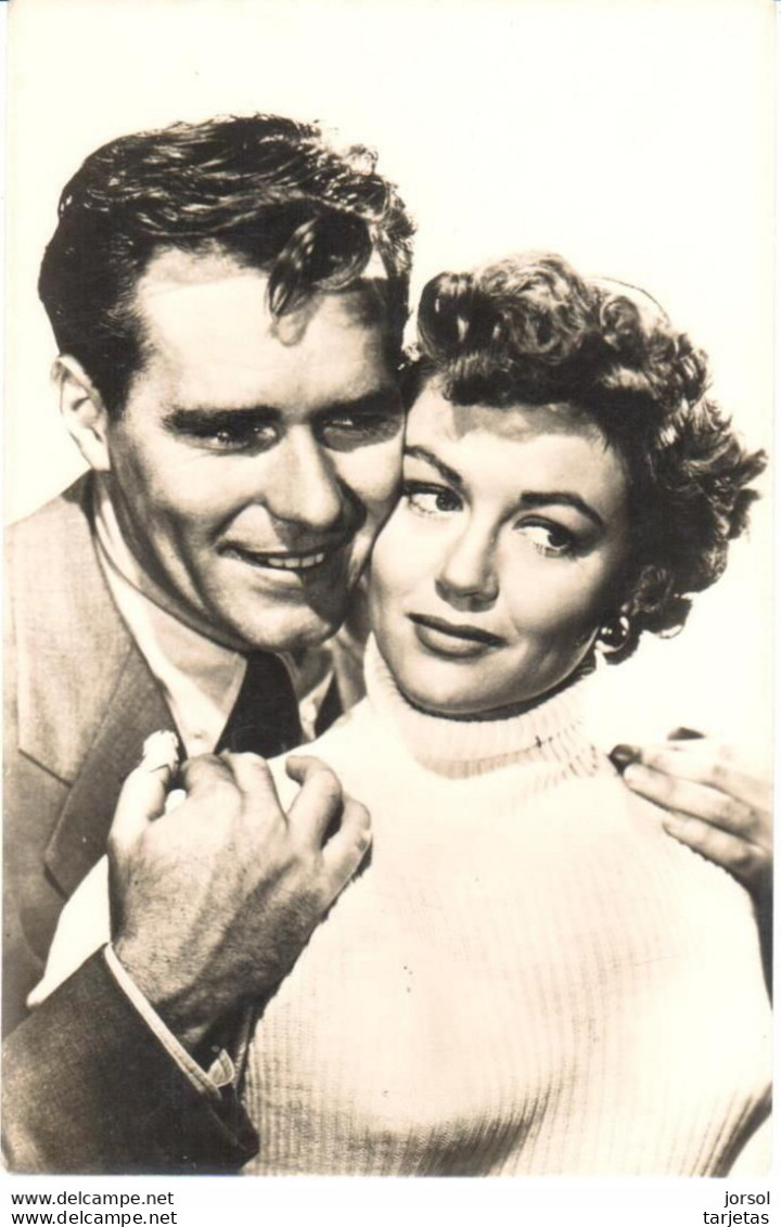 POSTAL FOTOGRAFIA  DE LOS ACTORES  DOROTY MALONE Y PHIL COREY - Photos