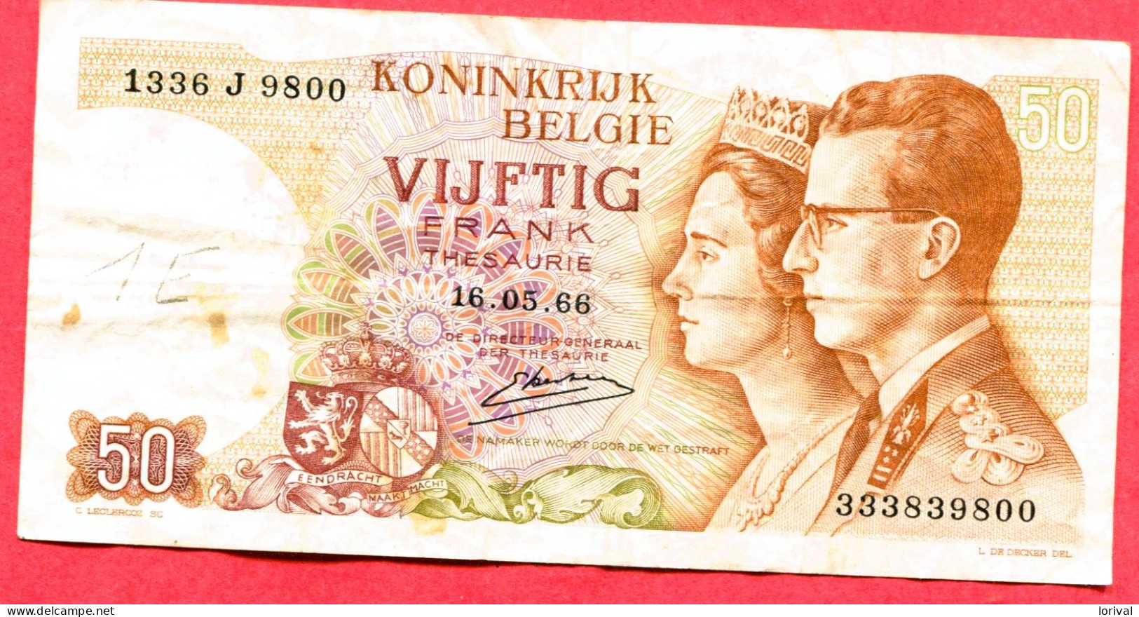 50 FRANCS 10/05/66 TB 2. - Verzamelingen