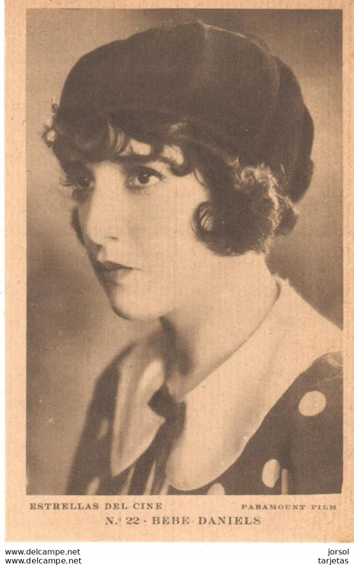 POSTAL   FOTOGRAFIA   DE LA ACTRIZ  BEBE DANIELS  -PARAMUNT FILM- - Photos