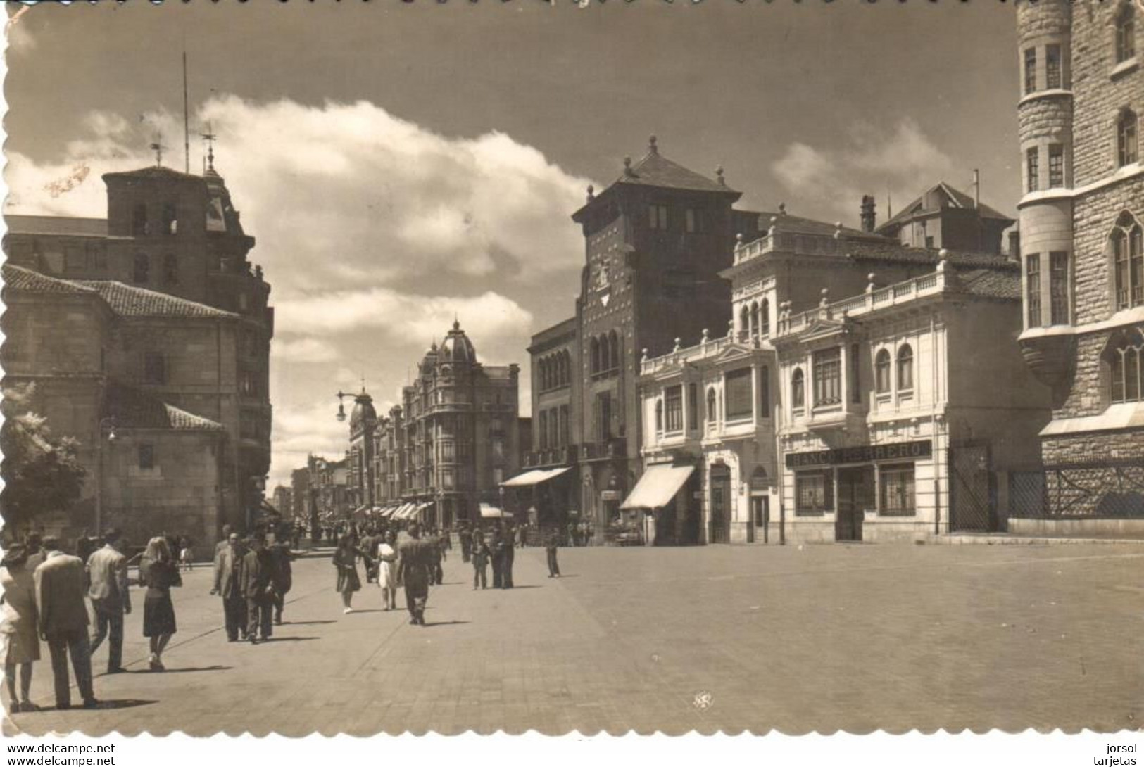 POSTAL    LEON  -ESPAñA  -PLAZA DE SAN MARCELO - León