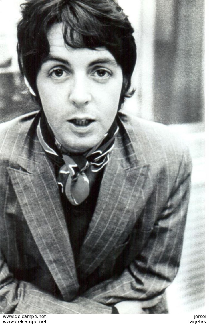 POSTAL   FOTOGRAFIA   DEL CANTANTE DE LOS BEATLES  PAUL McCARTNEY - Foto