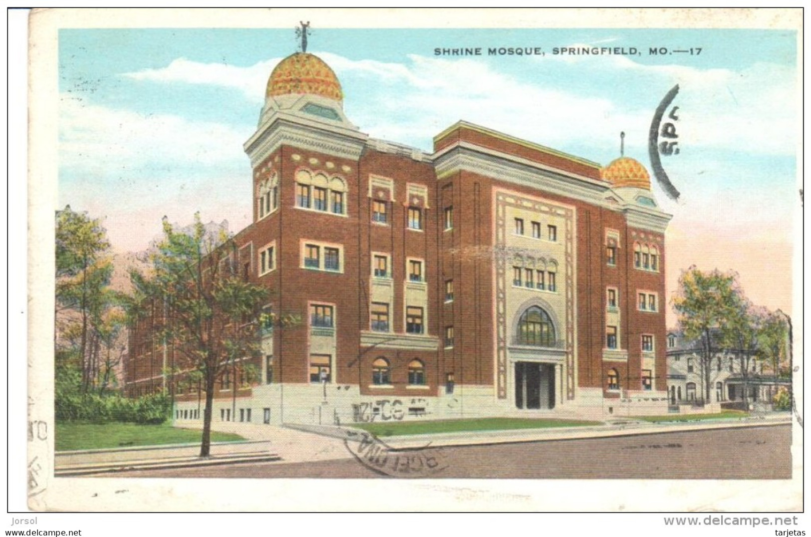 POSTAL    SPRINGFIELD  - MISSOURI  - SHRINE MOSQUE  ( MEZQUITA ) - Springfield – Missouri