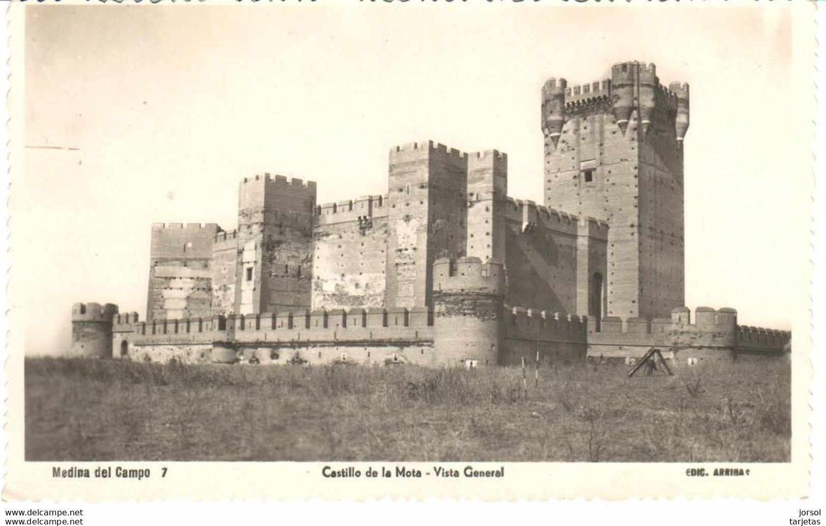 POSTAL  MEDINA DEL CAMPO  -VALLADOLID  -VISTA GENERAL DEL CASTILLO DE LA MOTA - Autres & Non Classés