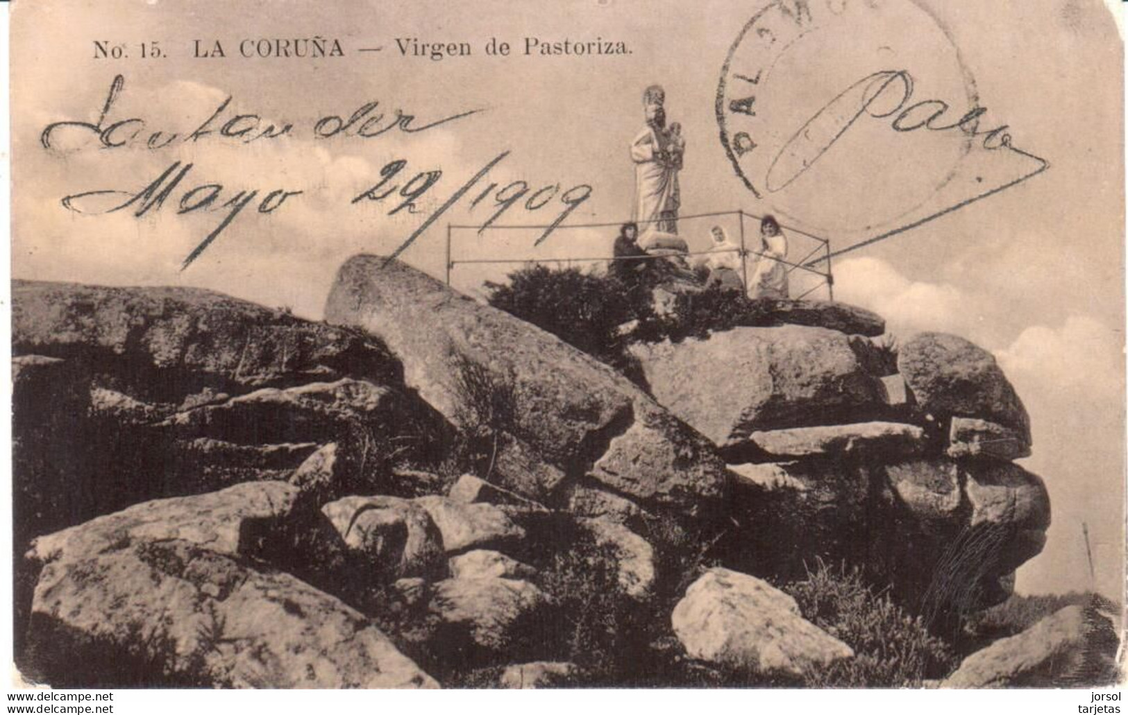 POSTAL   LA CORUÑA  -GALICIA  - VIRGEN DE LA PASTORIZA - La Coruña