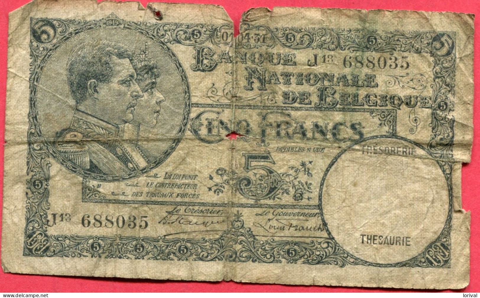 5 FRANCS B 2 - 5 Francos