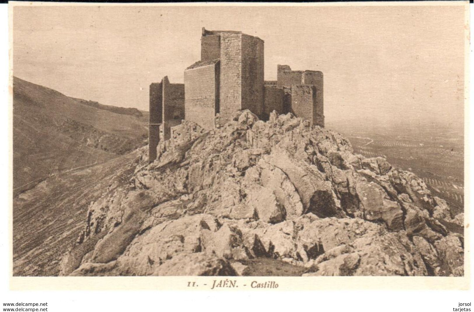 POSTAL    JAEN  -ESPAÑA  -CASTILLO  ( CASTLE ) - Jaén