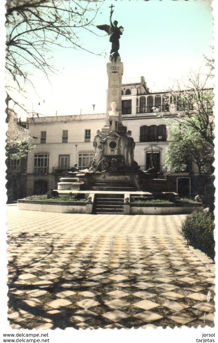 POSTAL   CADIZ  -ANDALUCIA  - MONUMENTO AL MARQUES DE COMILLAS - Cádiz