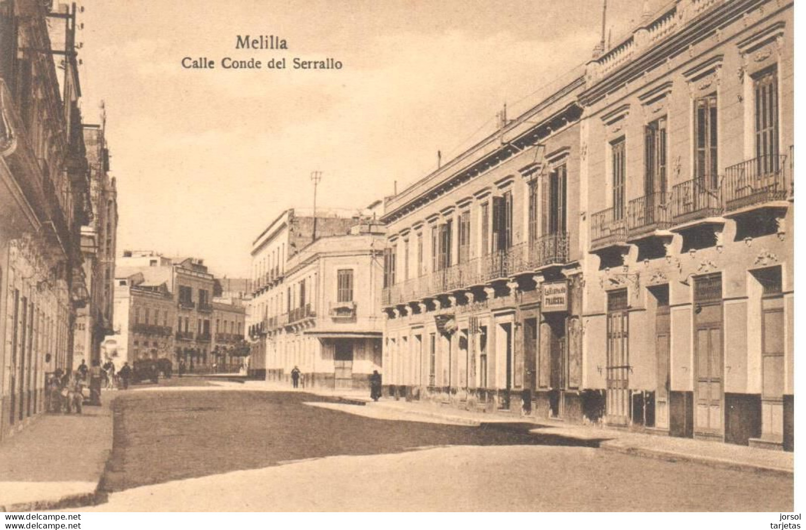 POSTAL   MELILLA (COMUNIDAD ESPAÑOLA)  AFRICA  -CALLE CONDE DEL SERRALLO - Melilla