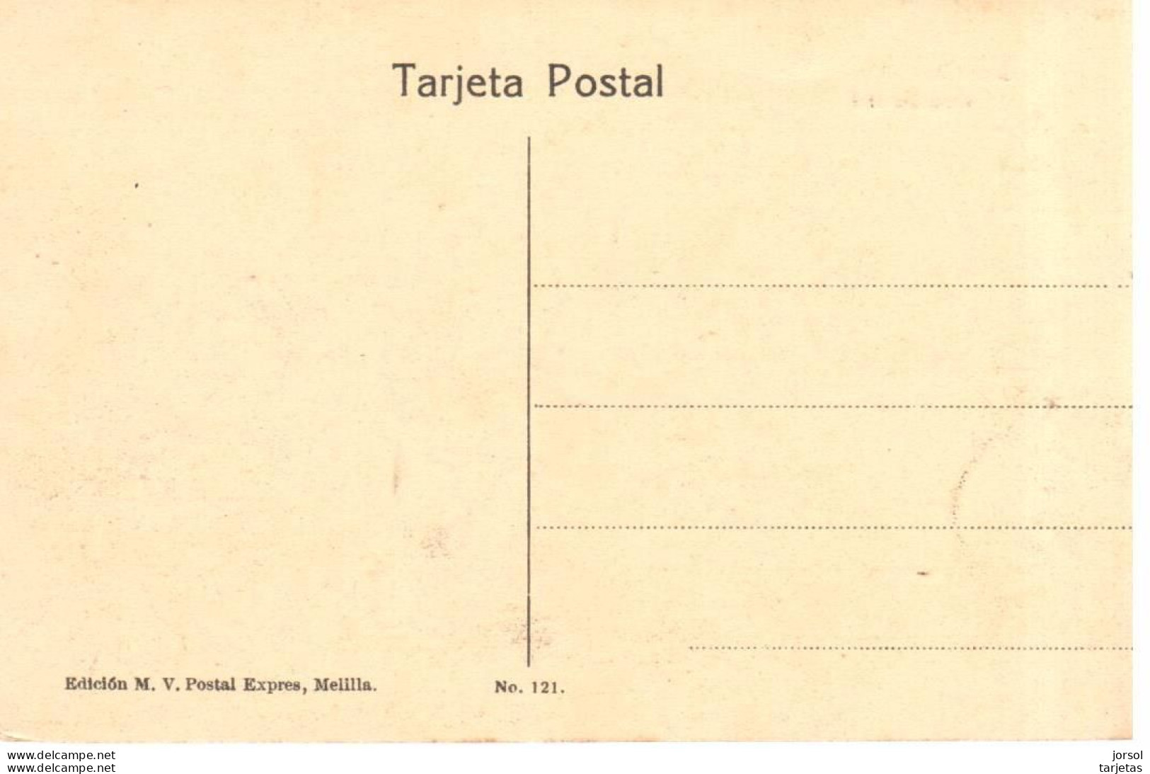 POSTAL   MELILLA (COMUNIDAD ESPAÑOLA)  AFRICA  -VISTA GENERAL - Melilla