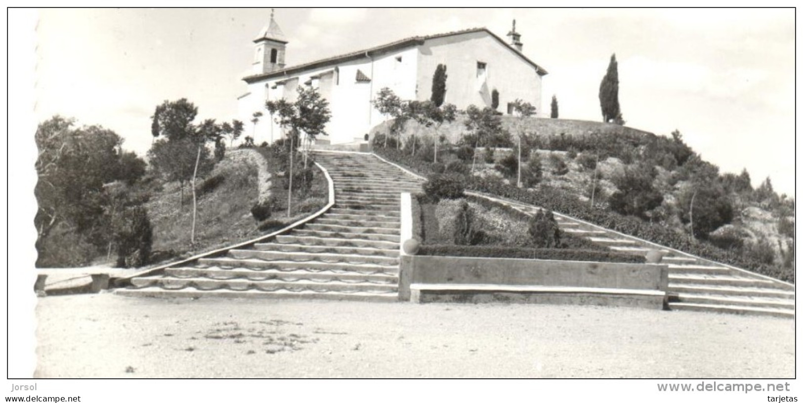 POSTAL  6.-  HUESCA  -ARAGON-- ESPAÑA     -ERMITA DE SAN JORGE  ( EDIC. DARVI ) - Huesca