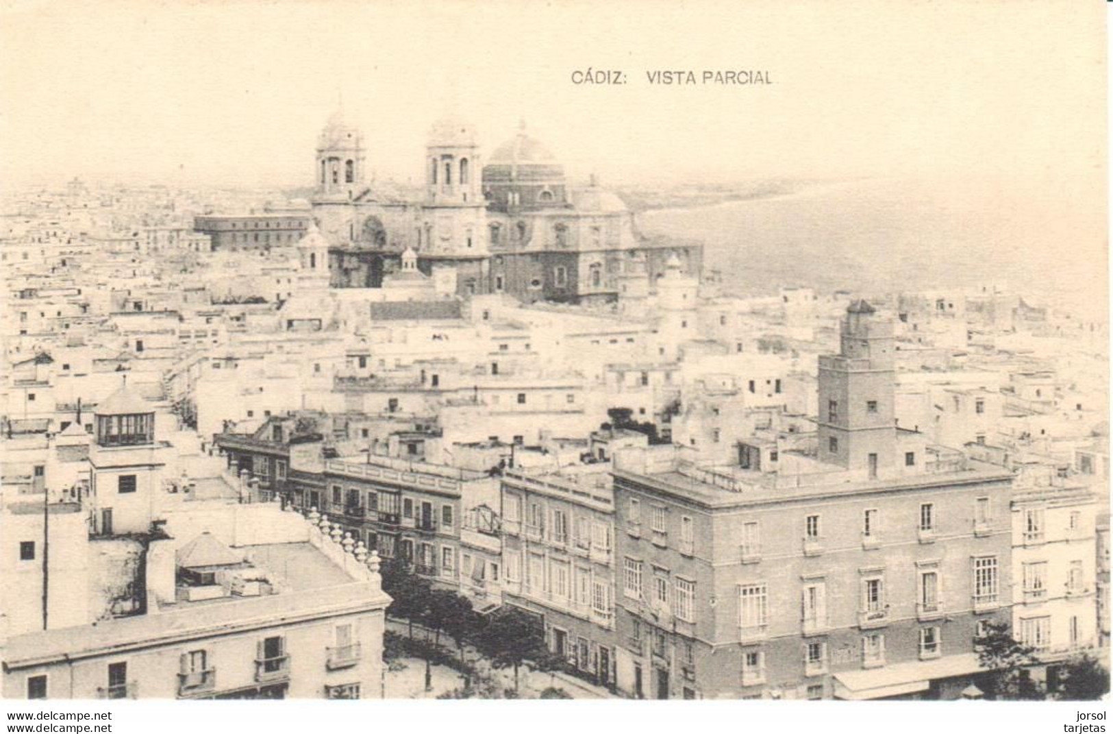 POSTAL    CADIZ  -ESPAñA  -VISTA PARCIAL - Cádiz