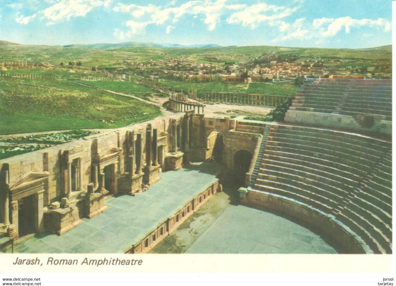 POSTAL    JERASH  -JORDANIA  -ROMAN  AMPHITHEATRE - Jordanie