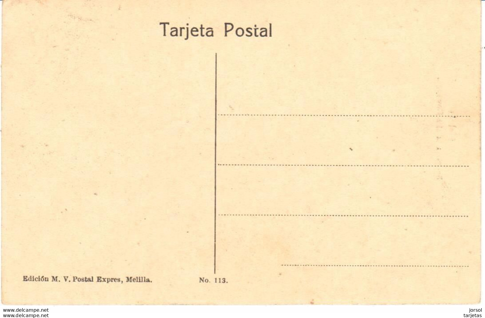 POSTAL   MELILLA -COLONIA ESPAñOLA EN AFRICA  SUBIDA A LA  ALTA COMISARIA - Melilla