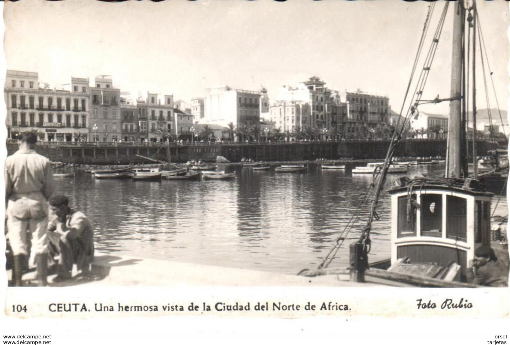 POSTAL   CEUTA -COLONIA ESPAñOLA EN  AFRICA  -UNA HERMOSA VISTA DE LA CIUDAD - Ceuta