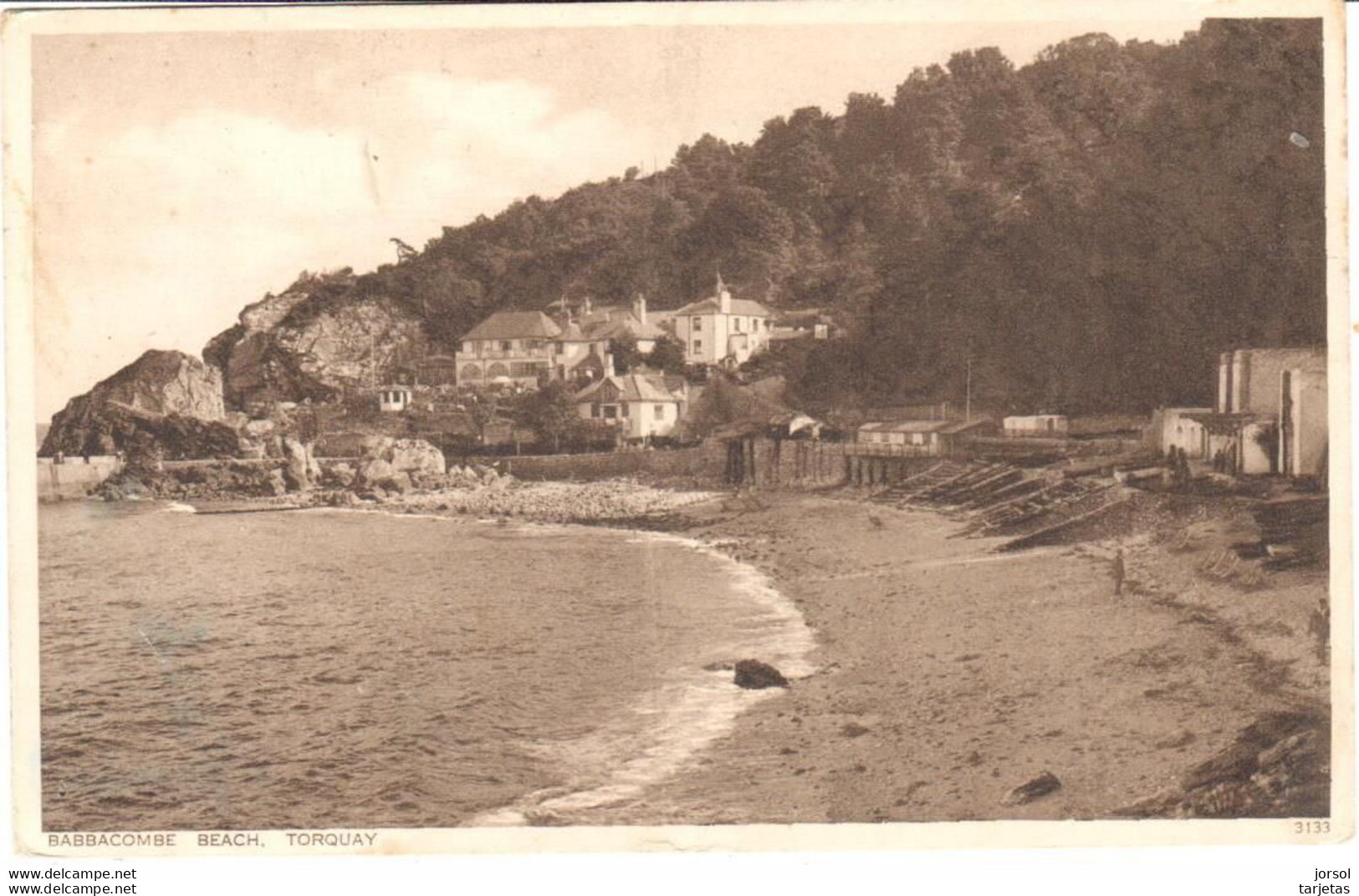 POSTAL    TORQUAY  -INGLATERRA  -BABBACOMBE BEACH - Torquay