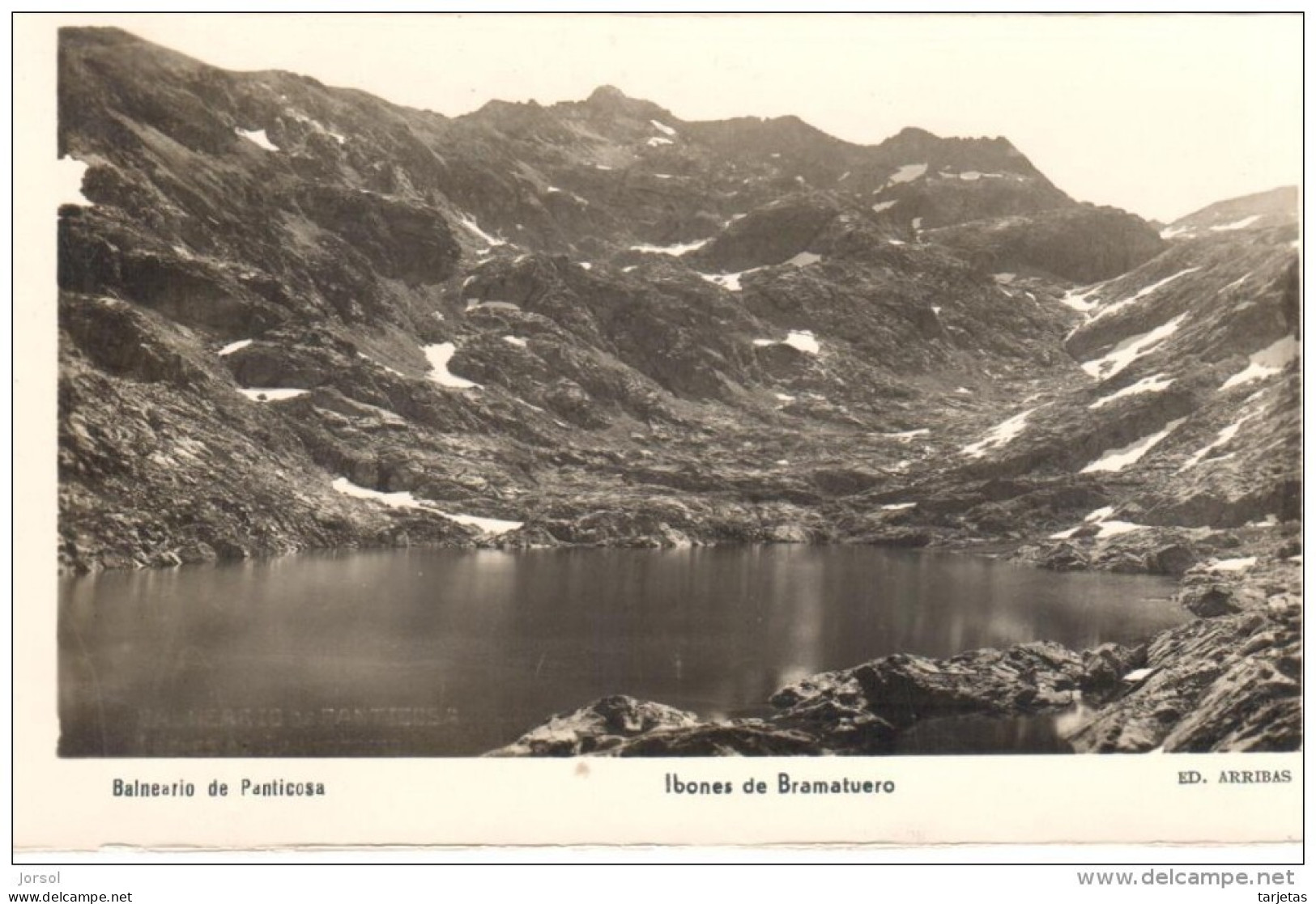 POSTAL   PANTICOSA  - HUESCA  - BALNEARIO - IBONES DE BRAMATUERO  ( ED. ARRIBAS ) - Huesca