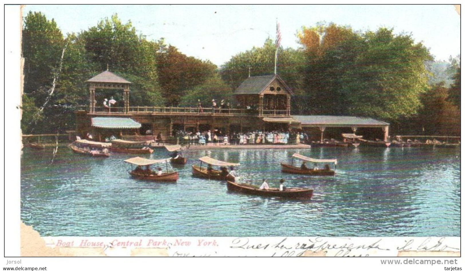 POSTAL   NUEVA YORK   -EE.UU.  - CASA BARCO EN CENTRAL PARK  (BOAT HOUSE CENTRAL PARK ) - Central Park