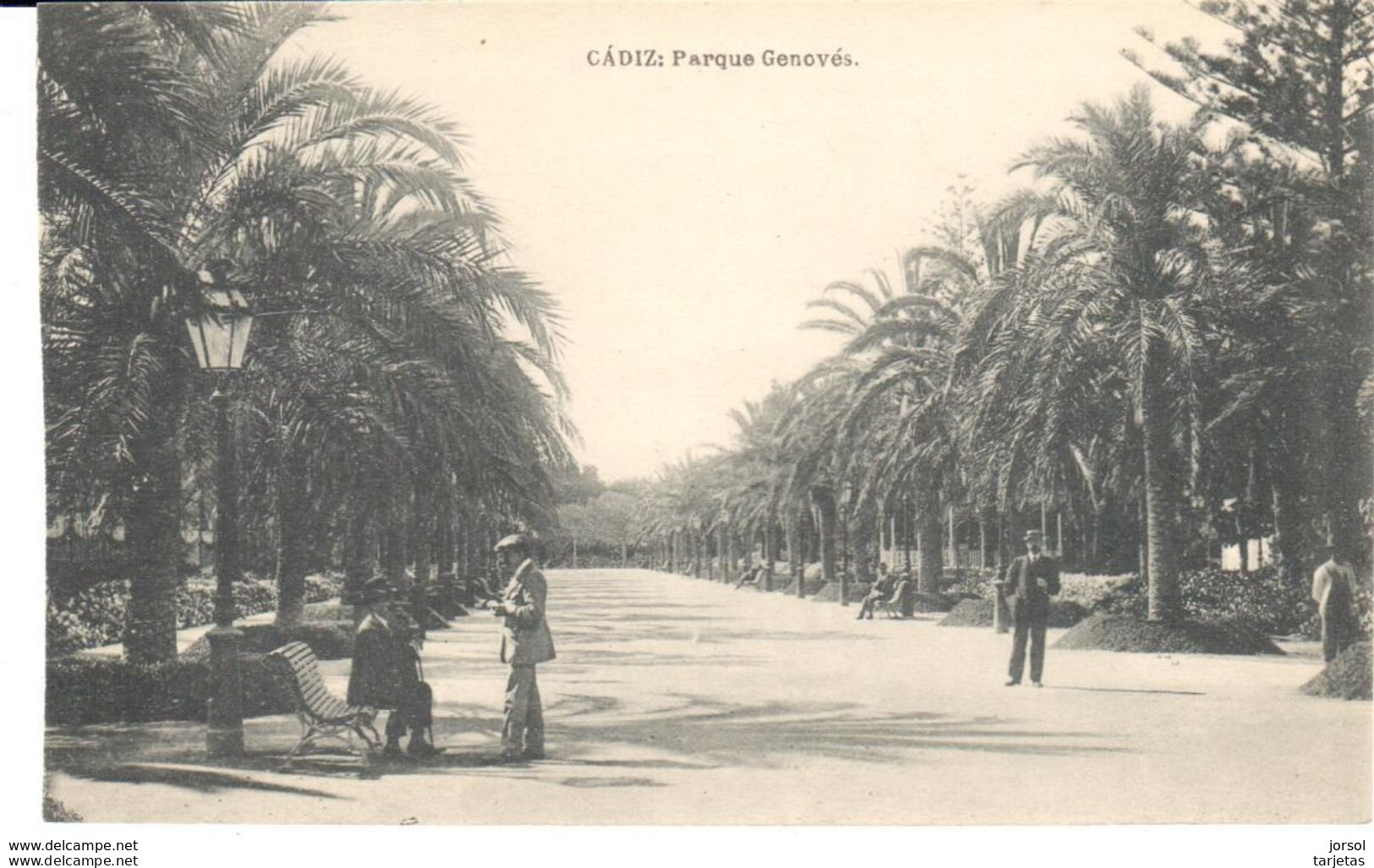 POSTAL   -CADIZ  -ANDALUCIA  - PARQUE GENOVÉS - Cádiz