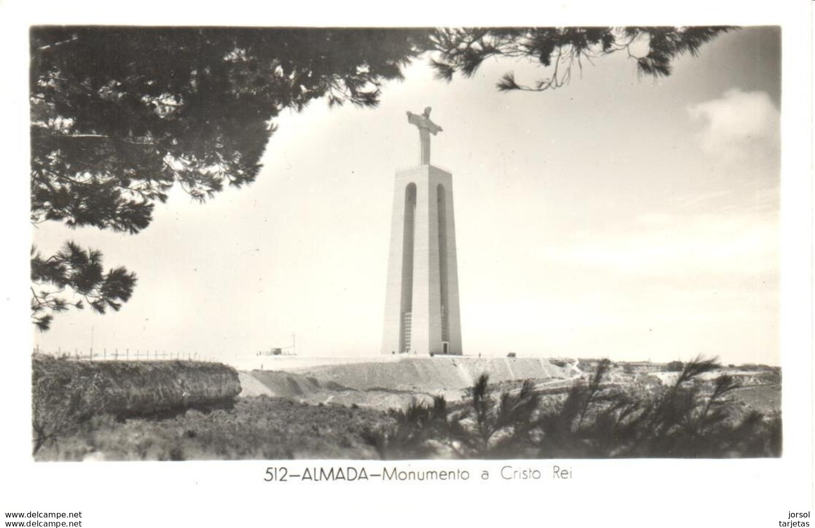 POSTAL     ALMADA  -PORTUGAL  MONUMENTO A CRISTO REI - Setúbal