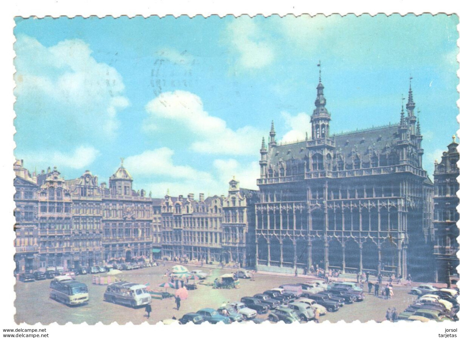 POSTAL   BRUSELAS - BELGICA  - GRAN PLAZA Y LA CASA DEL REY ( GRAND PLACE ET LE MAISON DU ROI ) - Enseignement, Ecoles Et Universités