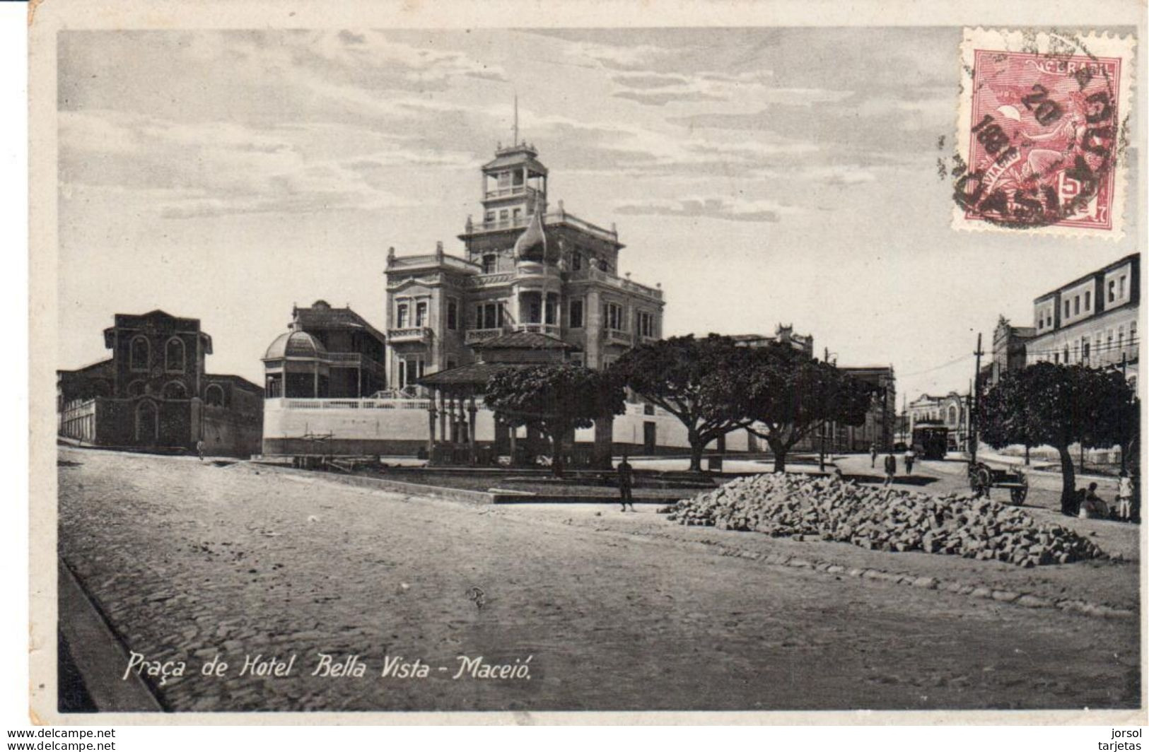 POSTAL   MACEIÓ -  BRASIL  -PLAZA DEL HOTEL BELLA VISTA - Maceió