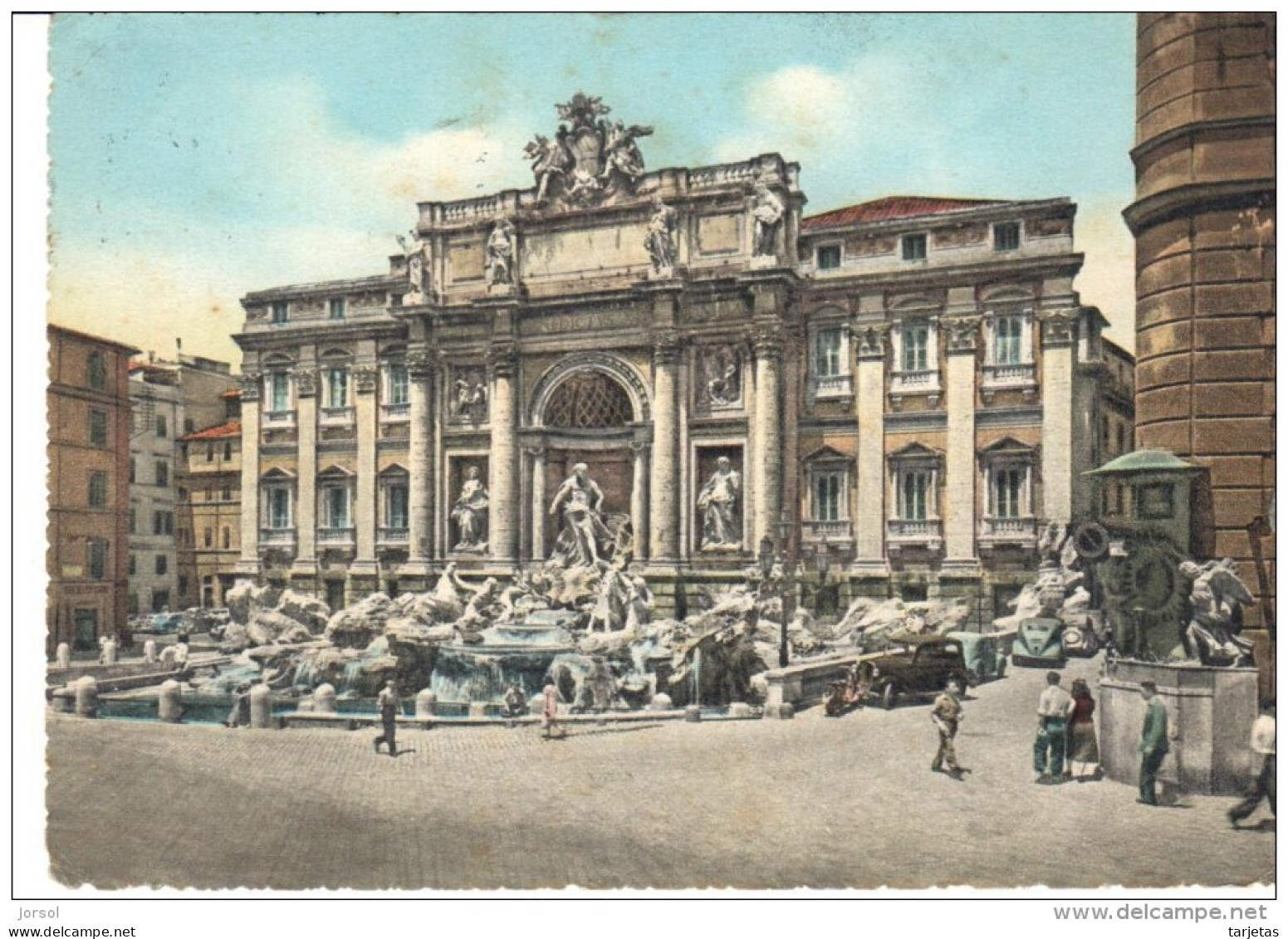 POSTAL   ROMA  - ITALIA -  FONTANA DI TREVI - - Fontana Di Trevi