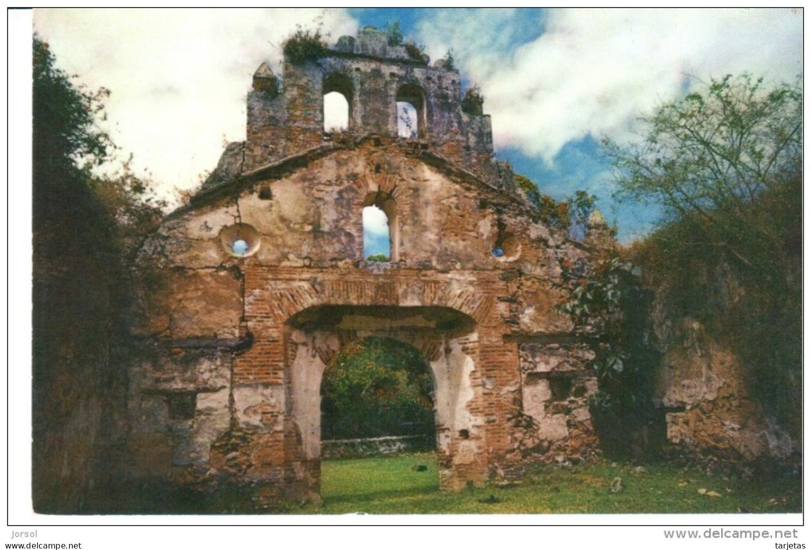 POSTAL    COSTA RICA -  AMERICA DEL SUR -  RUINAS DE UJARRAS  -IGLESIA ANTIGUA  PERIODO COLONIAL - - Costa Rica