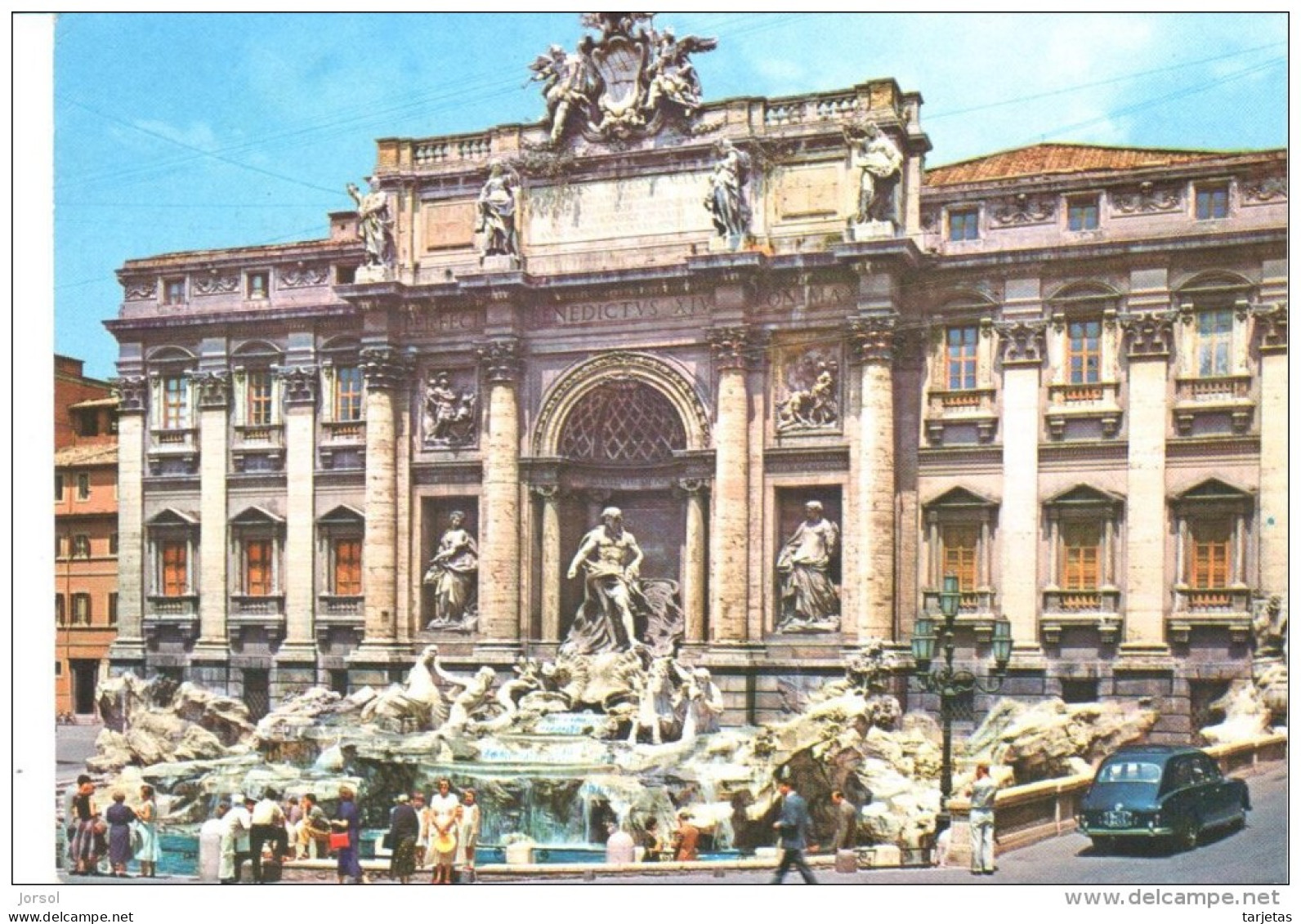 POSTAL    ROMA - ITALIA -  FONTANA DE TREVI - Fontana Di Trevi