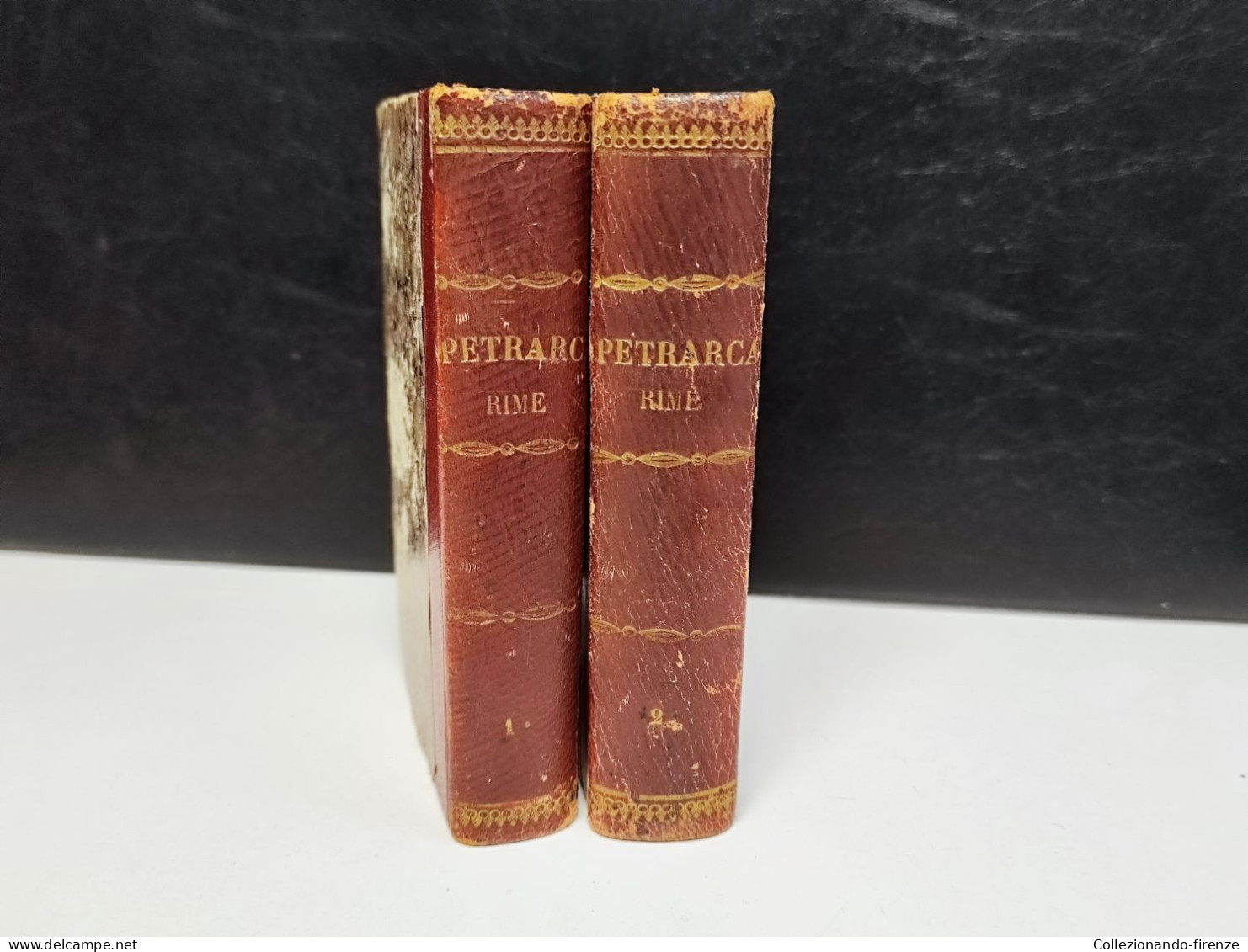 Rime Di Francesco Petrarca Firenze 1827 Vol. 1-2 - Old Books