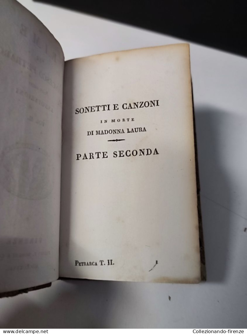 Rime di Francesco Petrarca Firenze 1827 Vol. 1-2