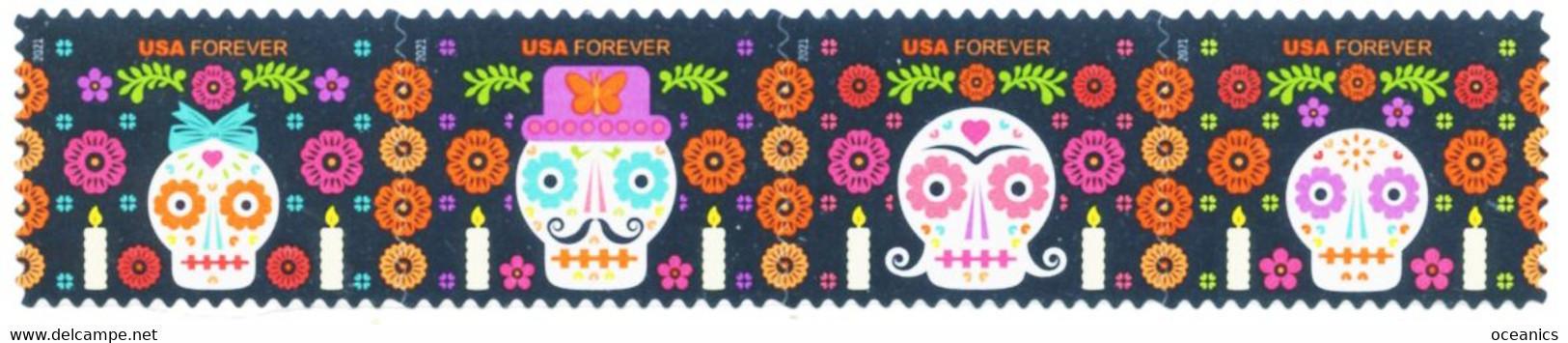 Etats-Unis / United States (Scott No.5643a - Day Of The Dead) [**] - Unused Stamps