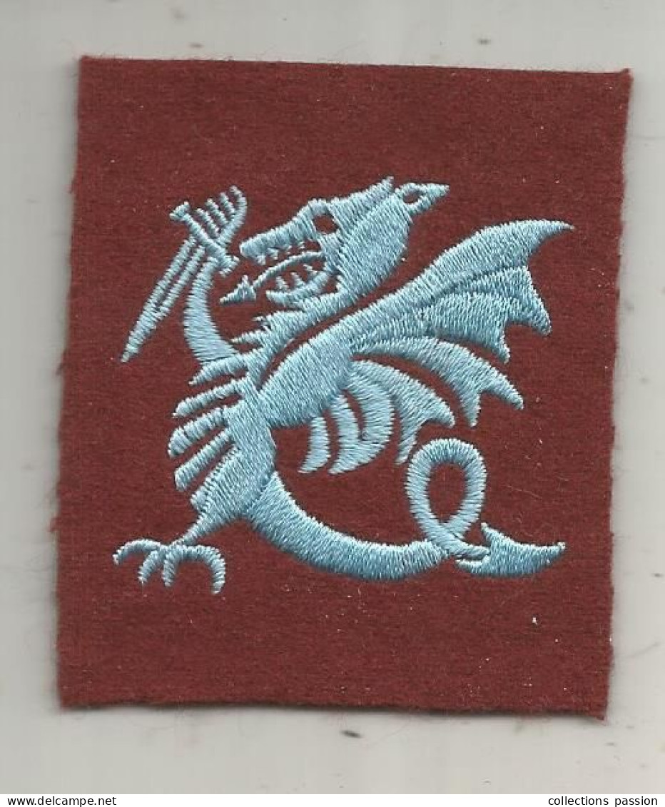 Militaria, écusson Tissu, Dragon, 2 Scans - Ecussons Tissu