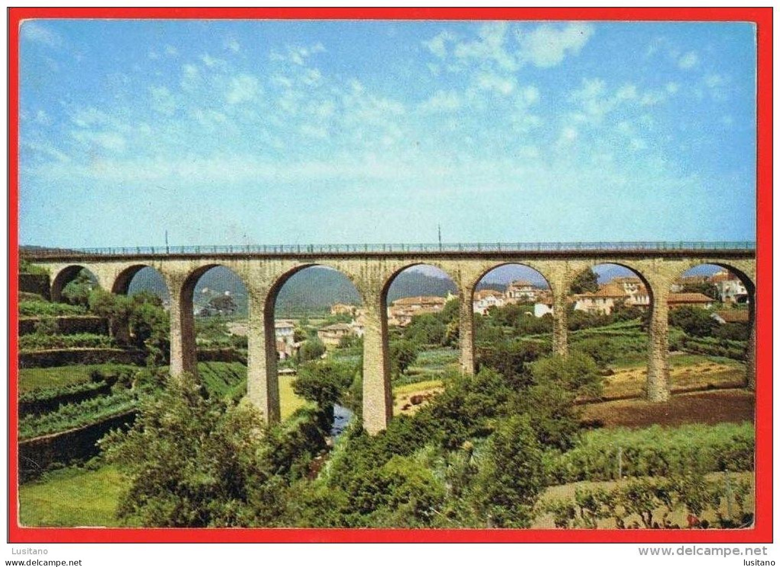 Vouzela - Viaduto Do Caminho De Ferro Chemin De Fer - Loty ( 2 Scans ) Portugal - Viseu