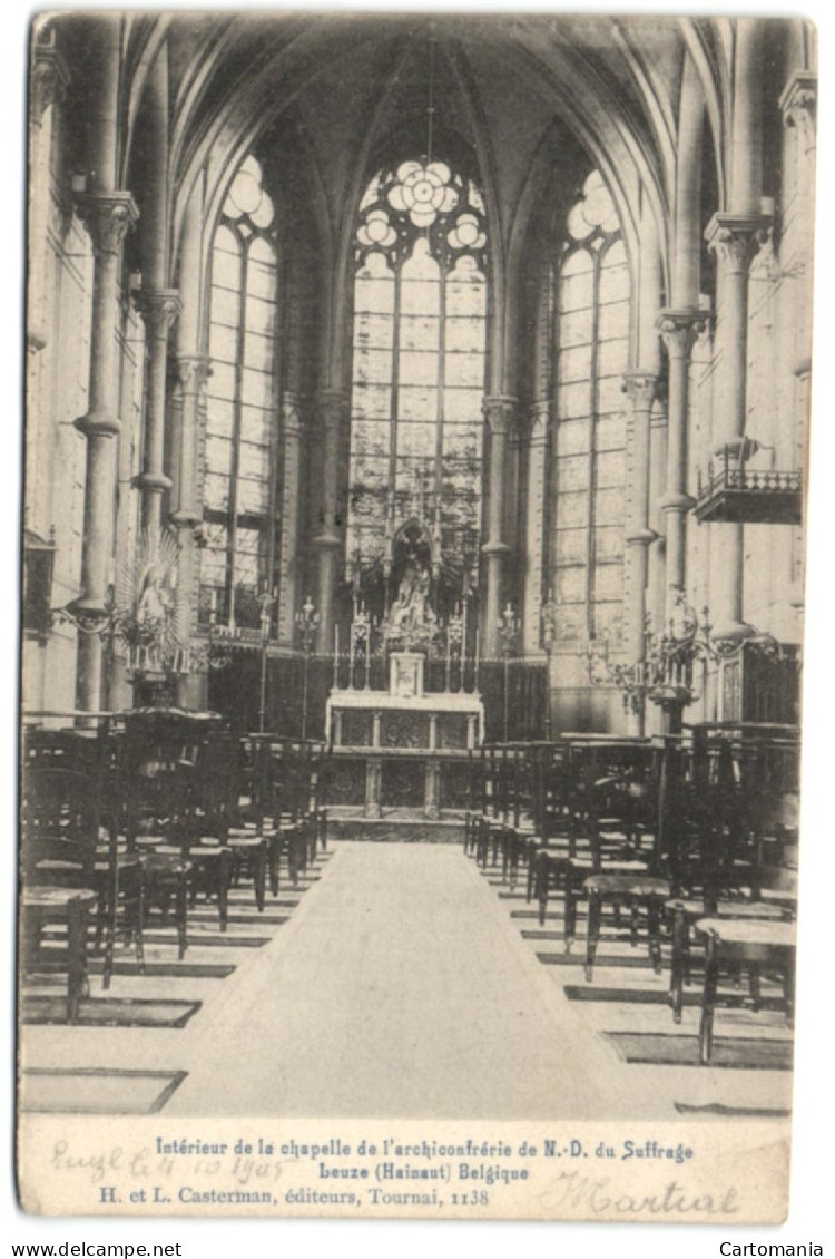 Leuze (Hainaut) - Intérieur De La Chapelle De L'archiconfrérie De N.-D. Du Suffrage - Leuze-en-Hainaut