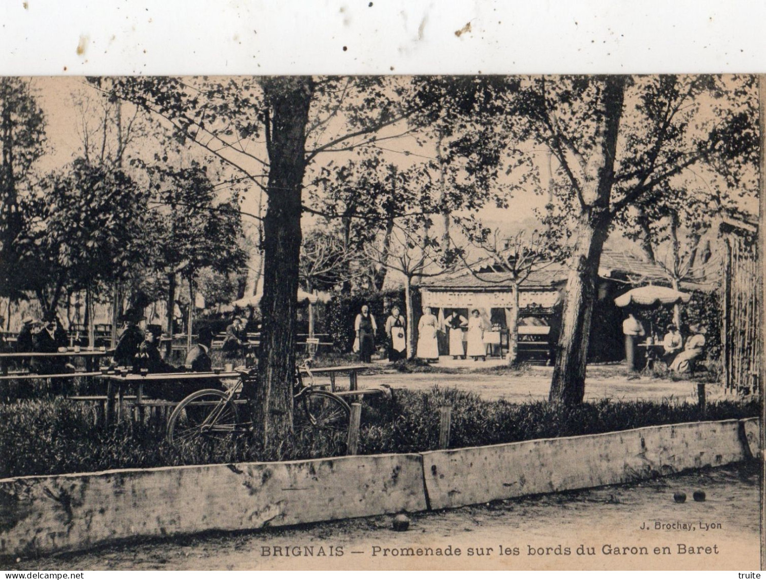 BRIGNAIS " ETABLISSEMENT HENRY-RAGINEL " PROMENADE SUR LES BORDS DU GARON EN BARET - Brignais