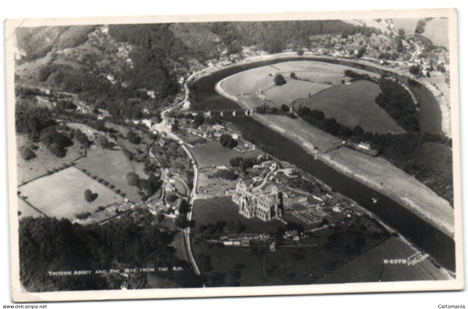 Tintern Abbey And The Wye From The Air - Monmouthshire