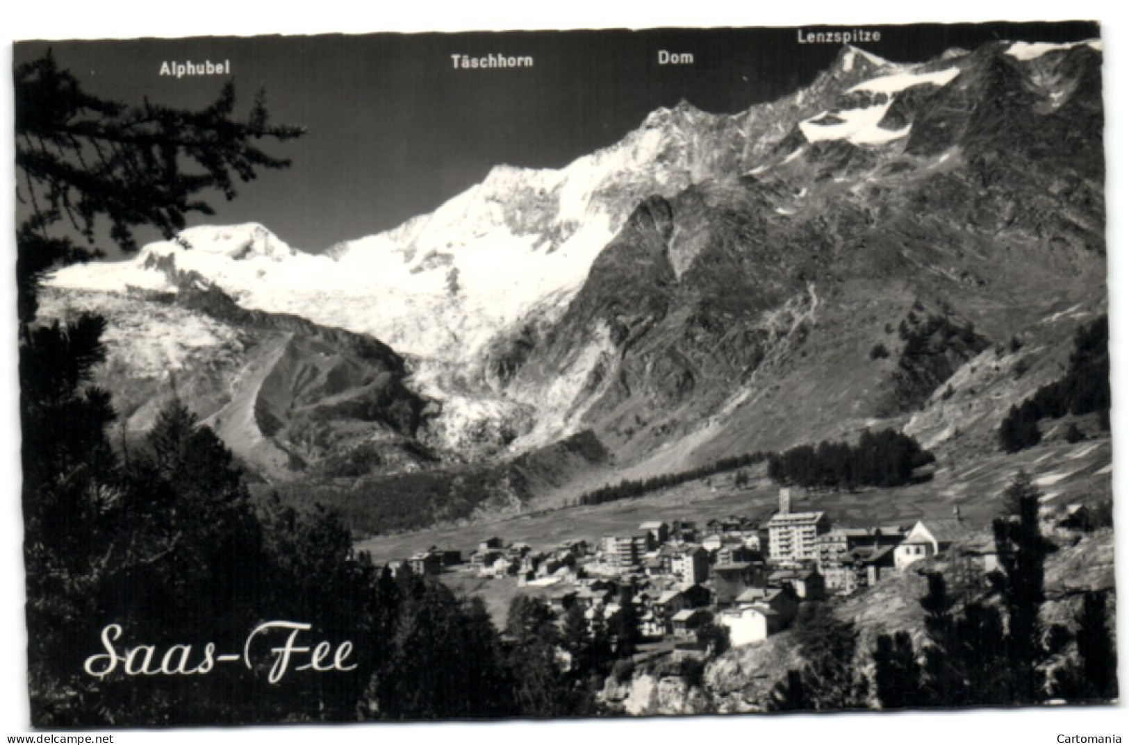 Saas-Fee Gegen Fee-Gletscher Alphubel Täschhorn Dom Und Lenzspitze - Täsch