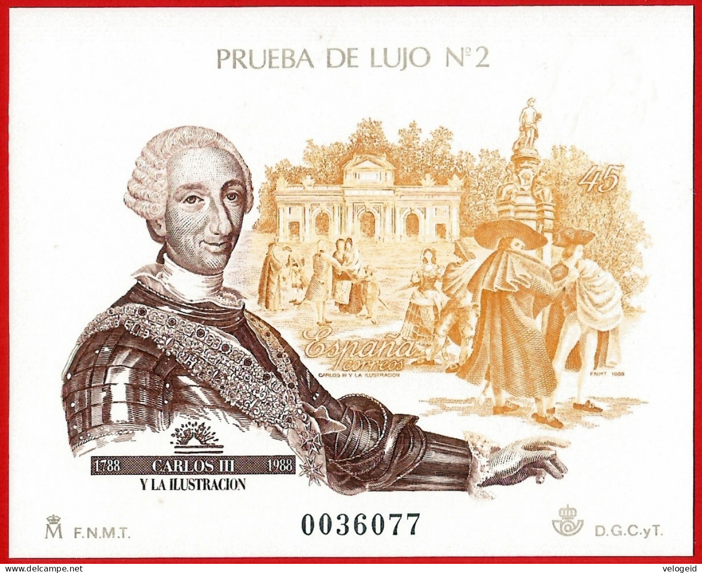 España. Spain. 1988. PO. Carlos III Y La Ilustracion - Blocs & Hojas