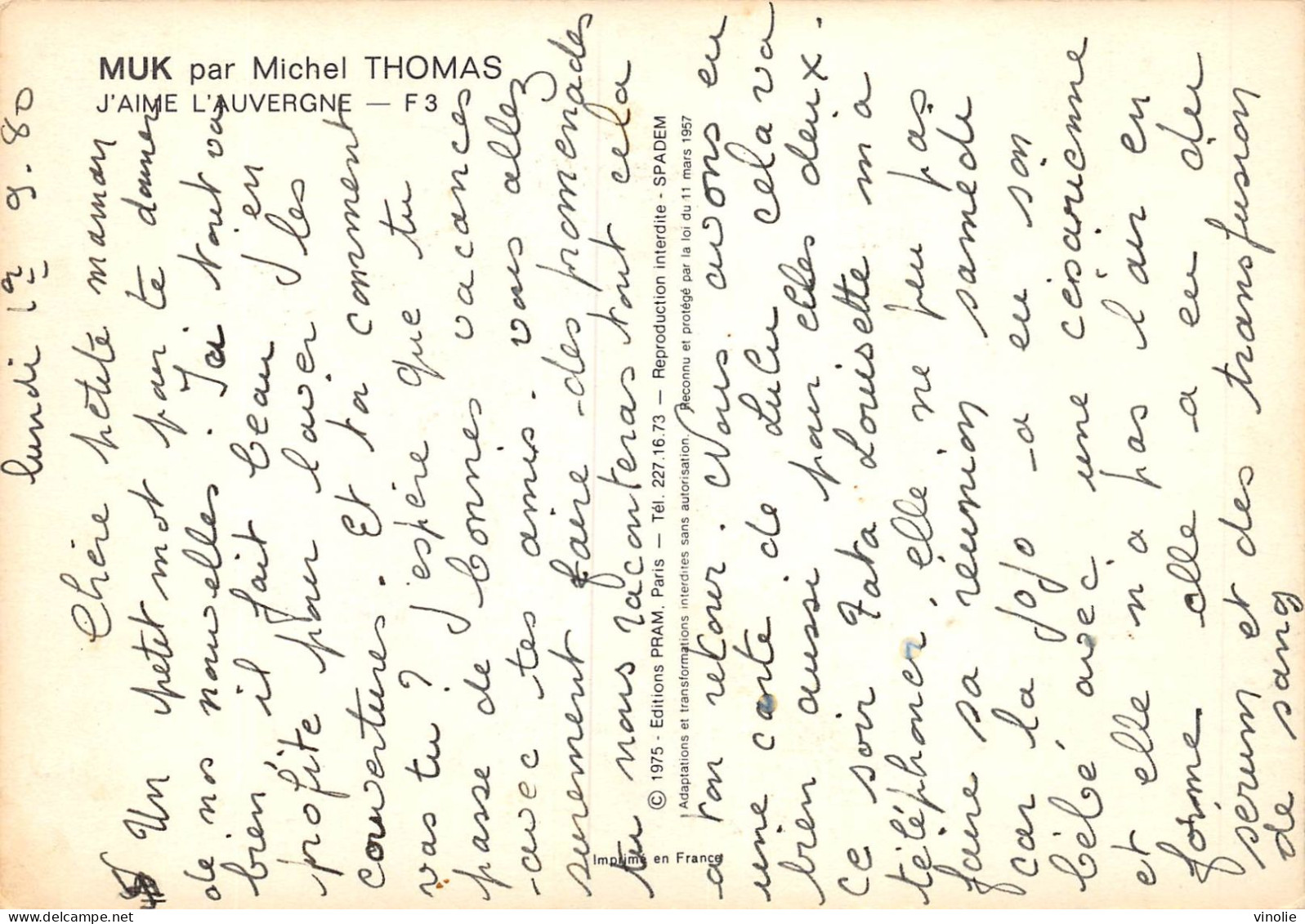 PIE-LO-HUI-23-5297 : MUK PAR MICHEL THOMAS - Thomas