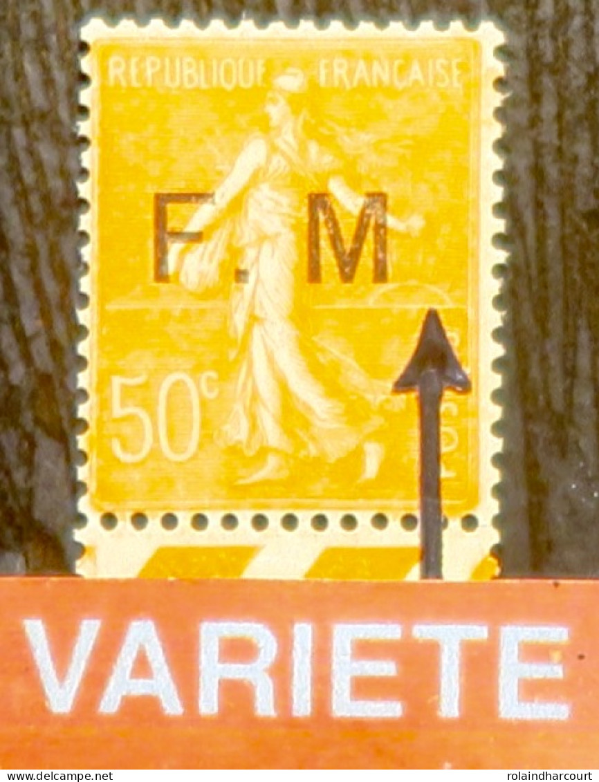 R1615/1129 - 1929 - FRANCHISE MILITAIRE - N°6a NEUF** BdF - VARIETE >>> Sans Point Après Le " M " - Unused Stamps