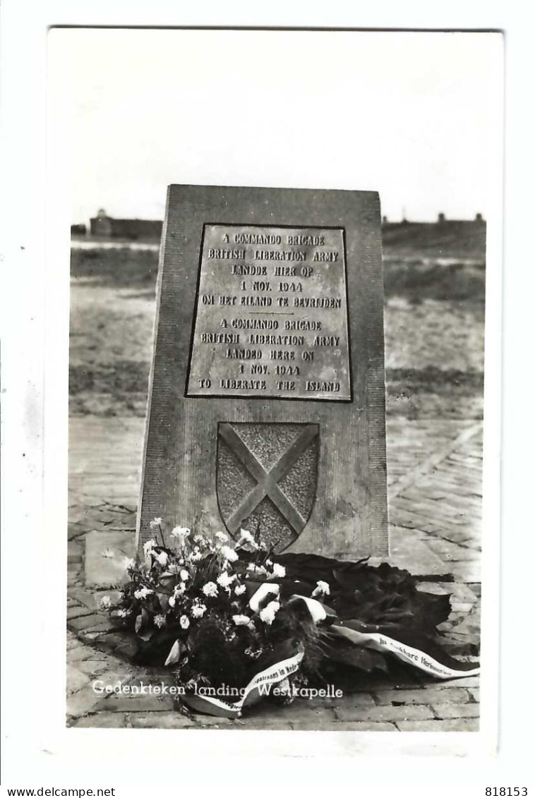 Westkapelle  Gedenkteken Landing  1955 - Westkapelle