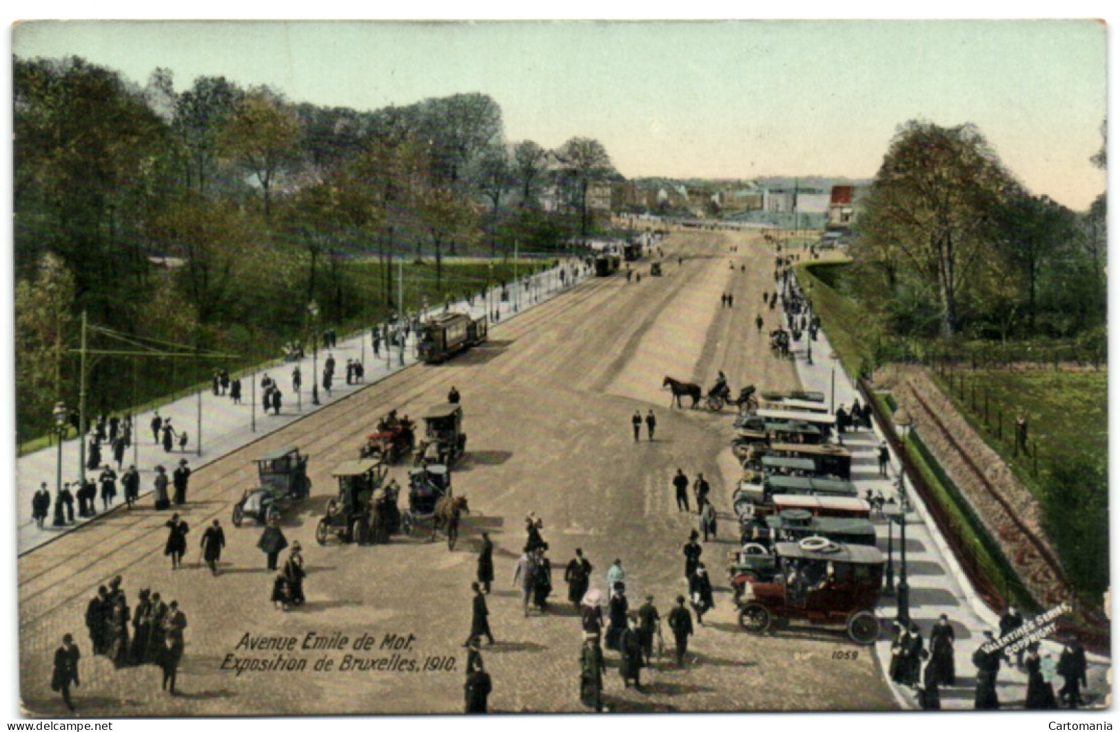 Exposition De Bruxelles 1910 - Avenue Emile De Mot - Wereldtentoonstellingen