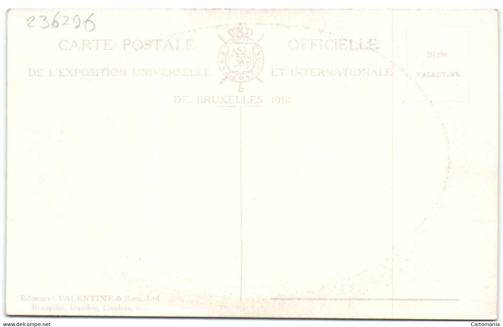 Xposition De Bruxelles 1910 - Avenue Emile De Mot - Expositions Universelles