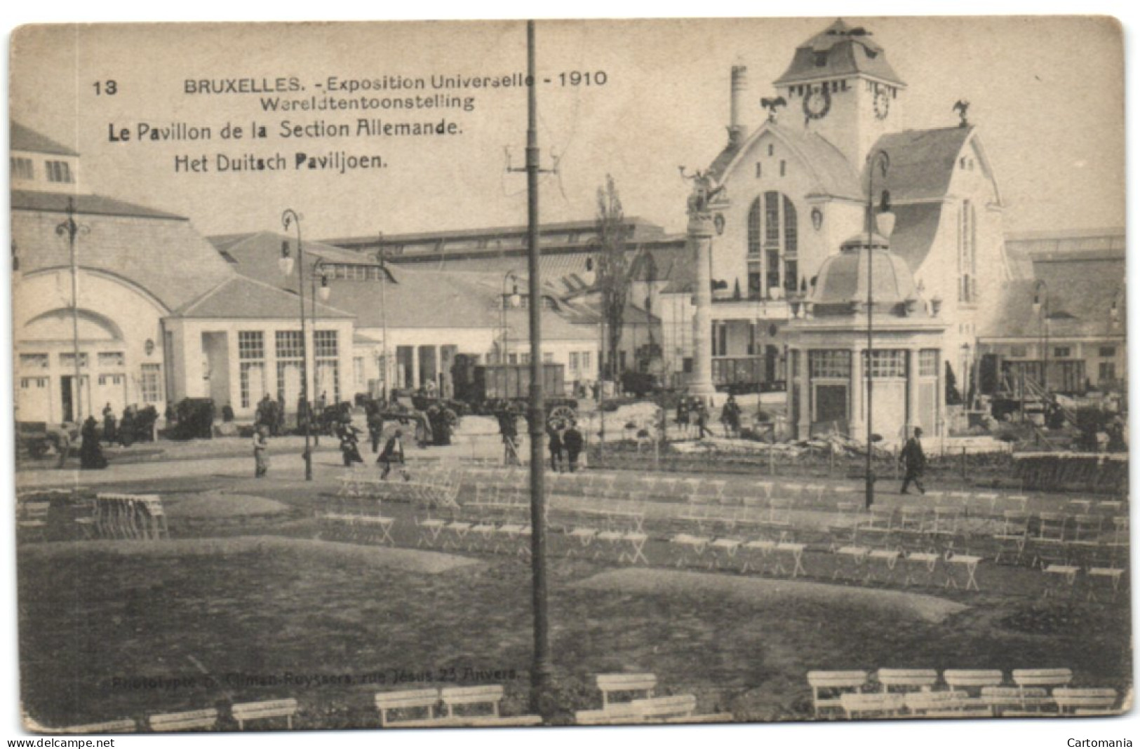 Bruxelles - Exposition Universelle 1910 - Le Pavillon De La Section Allemande - Expositions Universelles