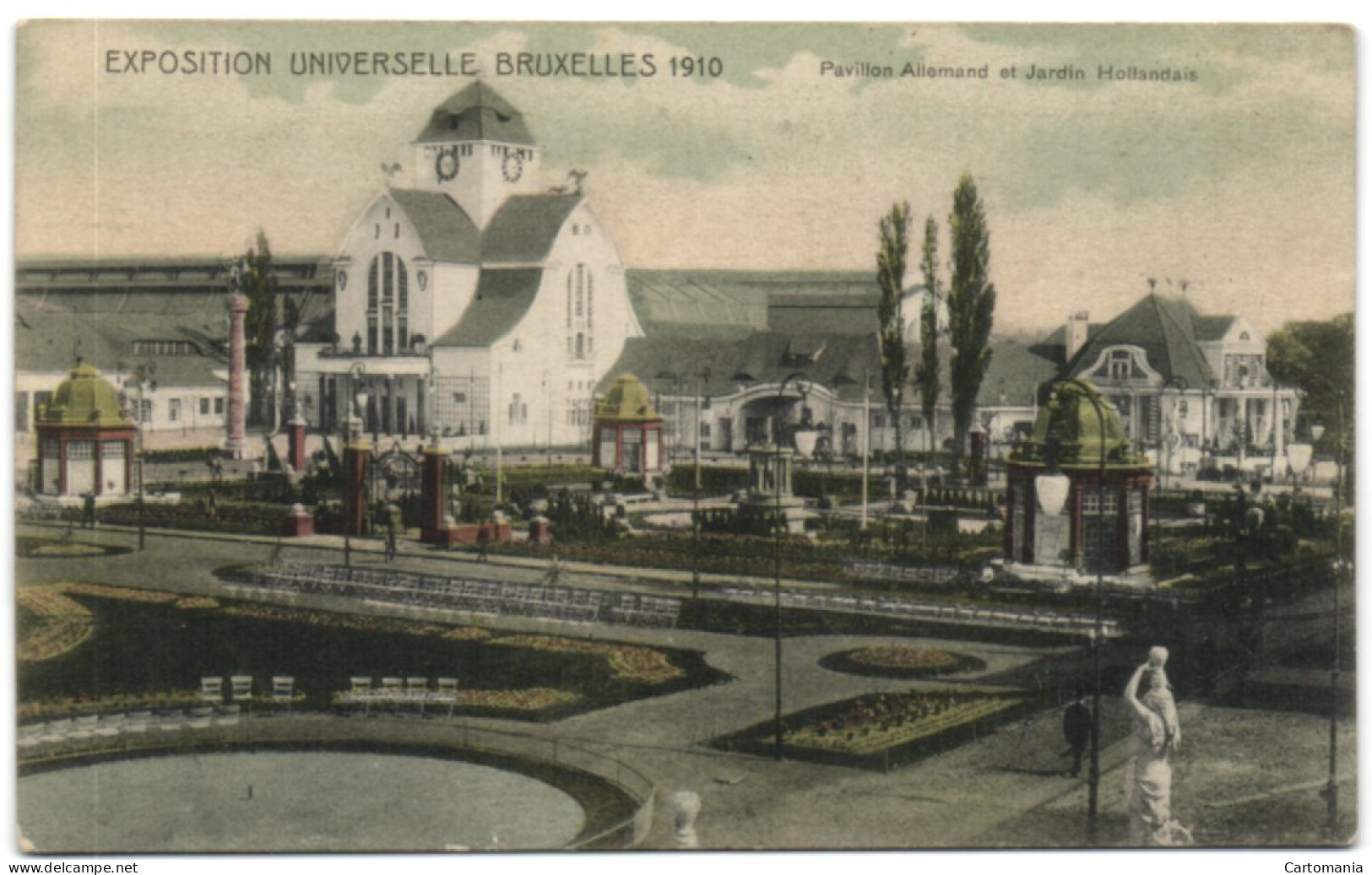 Exposition Universele De Bruxelles 1910 - Pavillon Allemand Et Jardin Hollandais - Expositions Universelles